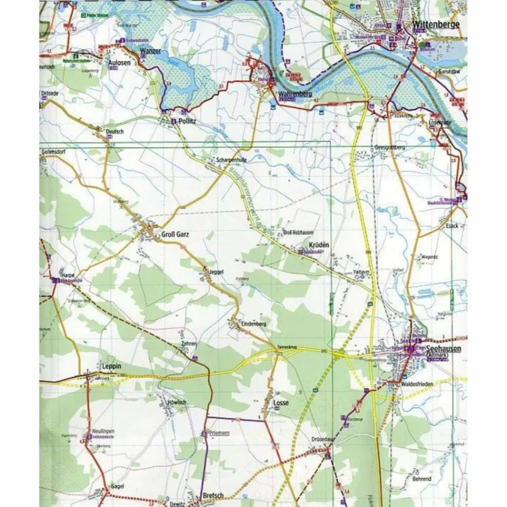 BIKELINE RADKARTE ALTMARK OST STENDAL - Fahrradkarte^ Fahrradkarten|Fahrradkarten