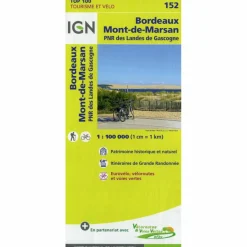BORDEAUX MONT-DE-MARSAN 1:100 000 - Wanderkarte^ Wanderkarten Und Winterkarten|Wanderkarten Und Winterkarten