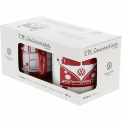 BRISA VW T1 BUS ENAMEL TASSE 2ER SET IN GESCHENKBOX - FRONT/WEISS - Becher^ Campingtöpfe Und Campinggeschirr