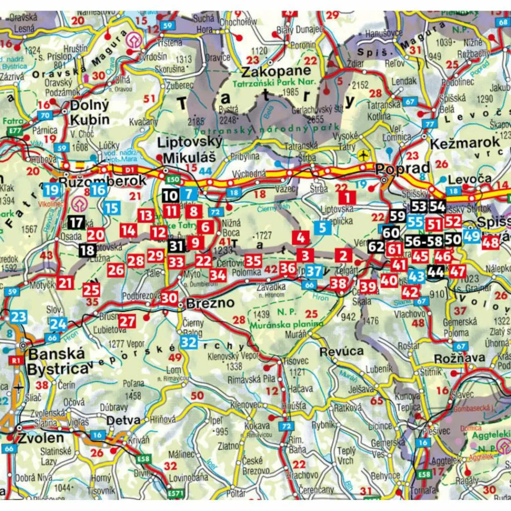 Wanderführer*BVR NIEDERE TATRA UND SLOWAKISCHES PARADIES - Wanderführer