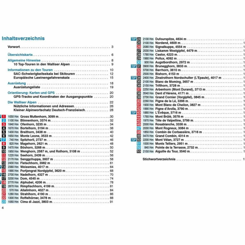 BVR SKITOURENFÜHRER WALLISER ALPEN^ Wintersportführer