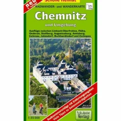 Fahrradkarten|Wanderkarten Und Winterkarten*CHEMNITZ UND UMGEBUNG 1 : 35 000. RADWAN - Wanderkarte