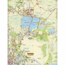 COTTBUS, PEITZER TEICHE UND UMGEBUNG - Wanderkarte^ Fahrradkarten|Wanderkarten Und Winterkarten