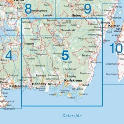 CYKELKARTAN BLAD 5 BLEKINGE 1:90000 - Fahrradkarte^ Fahrradkarten|Fahrradkarten