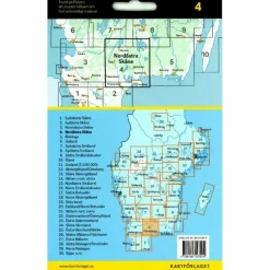 CYKELKARTAN BLAD 4 NORDÖSTRA SKÅNE 1:90000 - Fahrradkarte^ Fahrradkarten|Fahrradkarten