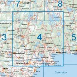 CYKELKARTAN BLAD 4 NORDÖSTRA SKÅNE 1:90000 - Fahrradkarte^ Fahrradkarten|Fahrradkarten