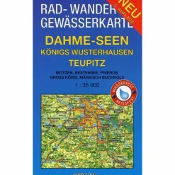 DAHME-SEEN: KÖNIGS WUSTERHAUSEN, TEUPITZ - Fahrradkarte^ Fahrradkarten|Gewässerkarten