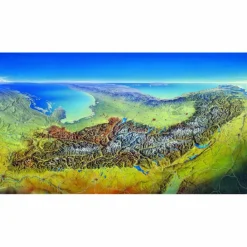 DAS GROßE BERANN-ALPENPANORAMA - Poster^ Wandkarten Und Poster