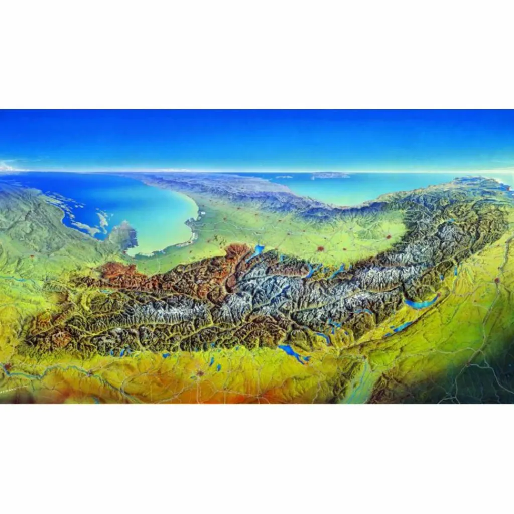 DAS GROßE BERANN-ALPENPANORAMA - Poster^ Wandkarten Und Poster