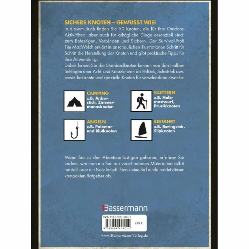 Outdoor Wissen: Tipps Und Techniken*DAS GROßE KNOTENBUCH - DIE 50 WICHTIGSTEN KNOTEN - Ratgeber