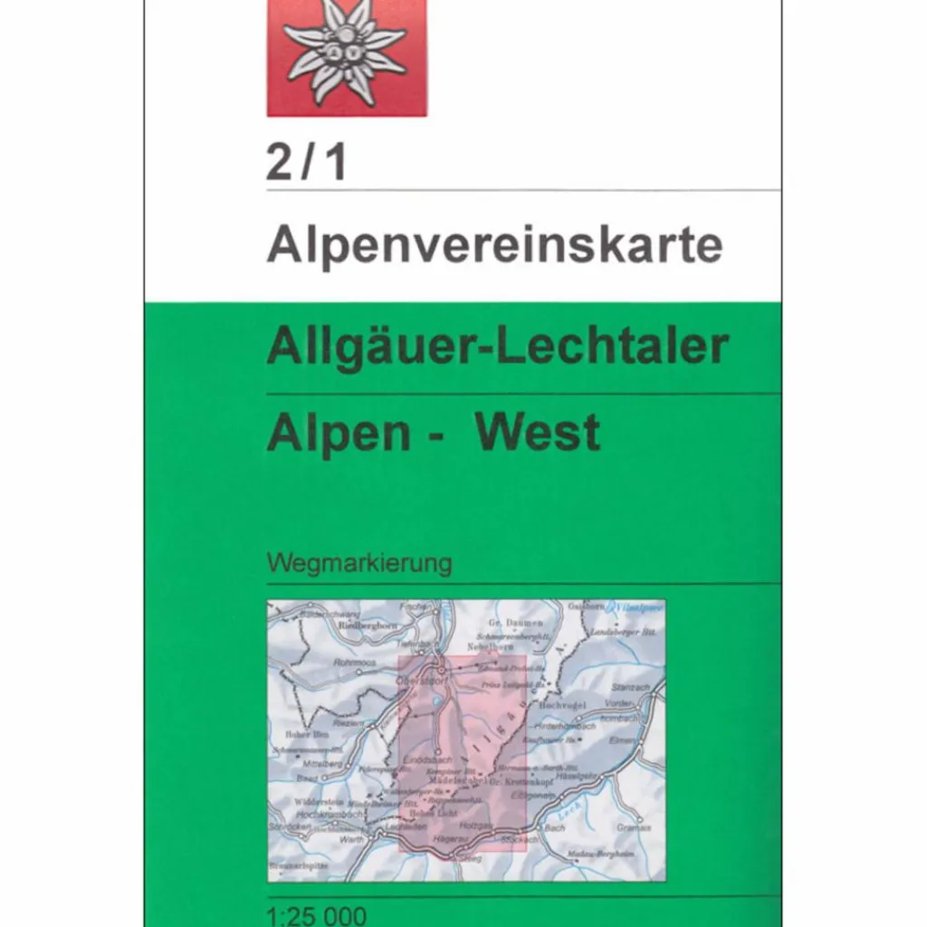 Wanderkarten Und Winterkarten|Wanderkarten Und Winterkarten*DAV 2/1 ALLGÄUER LECHTALER ALPEN WEST - Wanderkarte