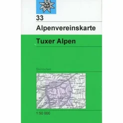 DAV 33 SKI TUXER ALPEN 1:50T - Wanderkarte^ Winterkarten|Wanderkarten Und Winterkarten