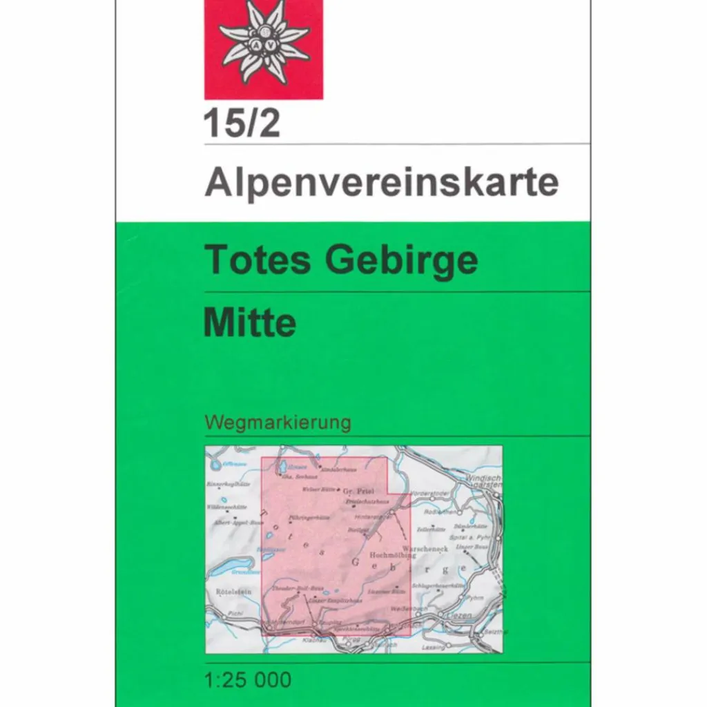 Wanderkarten Und Winterkarten|Wanderkarten Und Winterkarten*DAV 15/2 TOTES GEBIRGE MITTE 1:25T - Wanderkarte
