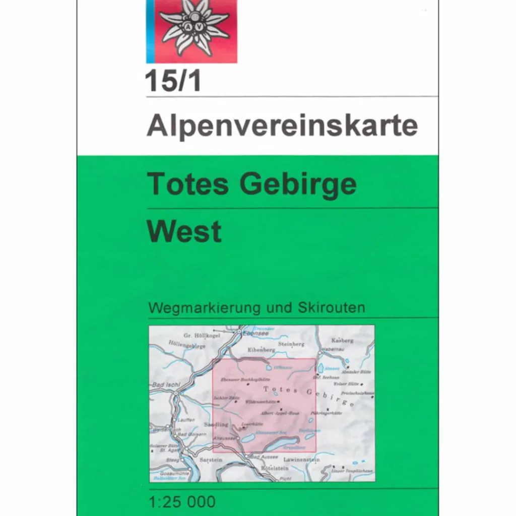 Wanderkarten Und Winterkarten|Wanderkarten Und Winterkarten*DAV 15/1 TOTES GEBIRGE WEST 1:25T - Wanderkarte