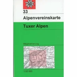 Winterkarten|Wanderkarten Und Winterkarten*DAV 33 TUXER ALPEN 1:50T - Wanderkarte