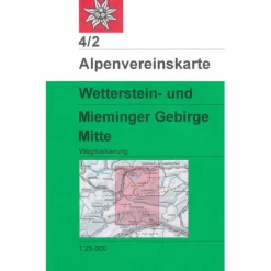 Wanderkarten Und Winterkarten|Wanderkarten Und Winterkarten*DAV 4/2 WETTERSTEIN/MIEMINGER MITTE 1:25.000 - Wanderkarte
