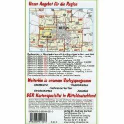 DÖBERITZER HEIDE / GRUNEWALD  UND UMGEBUNG - Wanderkarte^ Fahrradkarten|Wanderkarten Und Winterkarten