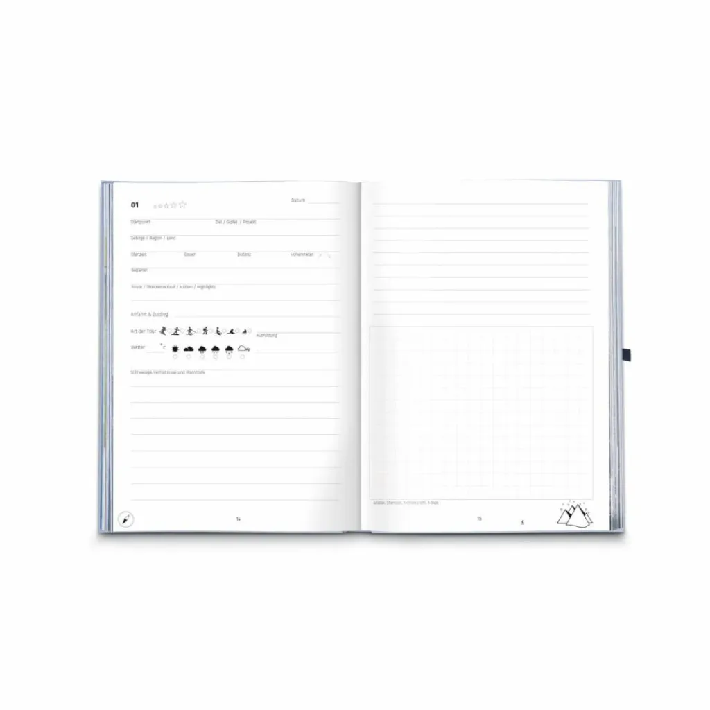 Schreibwaren|Wintersportführer*DEIN AUGENBLICK TOURENBUCH - Notizbuch