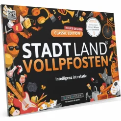 Denkriesen STADT LAND VOLLPFOSTEN - CLASSIC EDITION - 'INTELLIGENZ IST - Reisespiel^Kinder Reisespiele|Kinderreisespiele Und Spielzeug