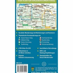 DER HARZ IN 4 TEILEN. FAHRRAD- UND WANDERKARTE - Fahrradkarte^ Fahrradkarten|Fahrradkarten