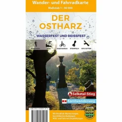 DER OSTHARZ WANDER- UND FAHRRADKARTE 1 : 30.000 - Wanderkarte^ Fahrradkarten|Wanderkarten Und Winterkarten