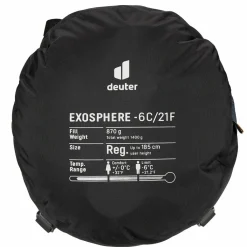 Deuter Kunstfaserschlafsäcke|3-Jahreszeiten-Schlafsäcke*EXOSPHERE EL -6C/21F Herren - Kunstfaserschlafsack