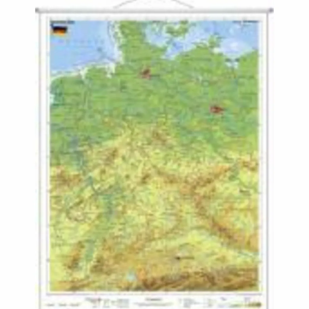 Wandkarten Und Poster*DEUTSCHLAND, PHYSISCH 1 : 1 100 000. WANDKARTE - Poster