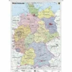 Wandkarten Und Poster*DEUTSCHLAND POLITISCH. WANDKARTE MIT METALLEISTE - Poster