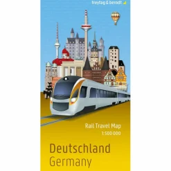 Straßenkarten|Straßenkarten*DEUTSCHLAND, RAIL TRAVEL MAP 1:500.000, FREYTAG & BERNDT - Karte