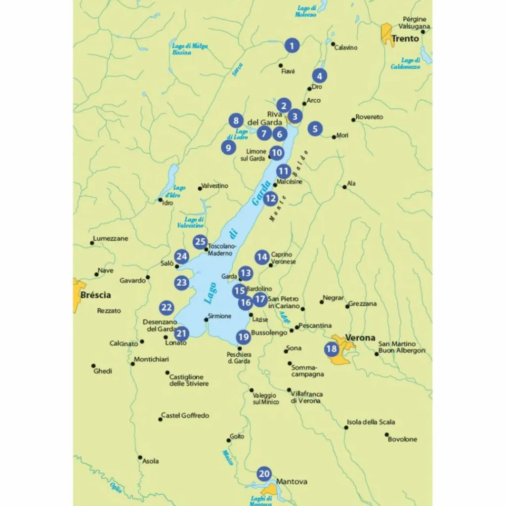 Radwanderführer Und Mountainbikeführer*DIE 25 SCHÖNSTEN E-BIKE TOUREN AM GARDASEE - Radwanderführer
