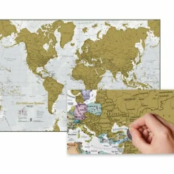 DIE WELT ZUM RUBBELN - SCRATCH MAP - Weltkarte^ Wandkarten Und Poster