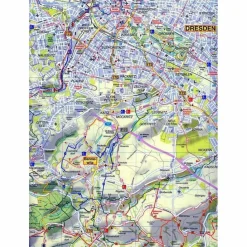 Fahrradkarten|Wanderkarten Und Winterkarten*DRESDEN UND UMGEBUNG 1 : 50 000. RADWAND - Wanderkarte