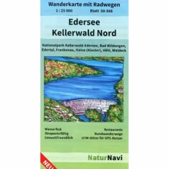 Fahrradkarten|Wanderkarten Und Winterkarten*EDERSEE - KELLERWALD NORD, BLATT 50-566, 1 : 25 000