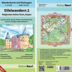 Wanderkarten Und Winterkarten|Wanderkarten Und Winterkarten*EIFELWANDERN 2 - BELGISCHES HOHES VENN, EUPEN 1 : 25 000 - Wanderkarte