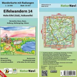 Wanderkarten Und Winterkarten|Wanderkarten Und Winterkarten*EIFELWANDERN 14 - HOHE EIFEL (SÜD), VULKANEIFEL 1 : 25 000 - Wanderkarte