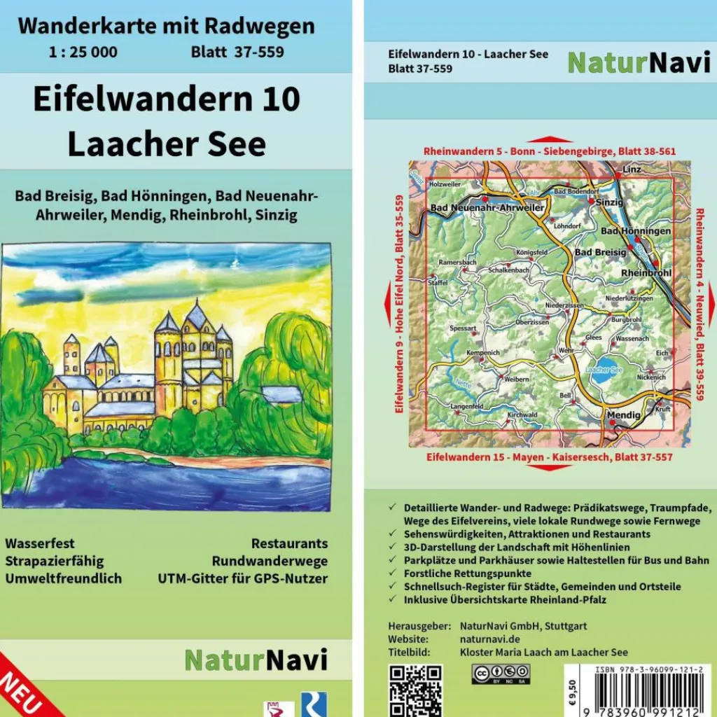 Fahrradkarten|Wanderkarten Und Winterkarten*EIFELWANDERN 10 - LAACHER SEE 1:25 000 - Wanderkarte