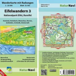 EIFELWANDERN 3 - NATIONALPARK EIFEL, RUREIFEL 1 : 25 000 - Wanderkarte^ Wanderkarten Und Winterkarten|Wanderkarten Und Winterkarten