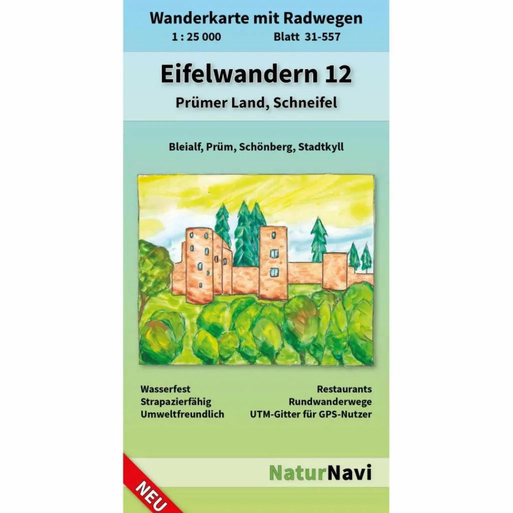 Wanderkarten Und Winterkarten|Wanderkarten Und Winterkarten*EIFELWANDERN 12 - PRÜMER LAND, SCHNEIFEL - Wanderkarte