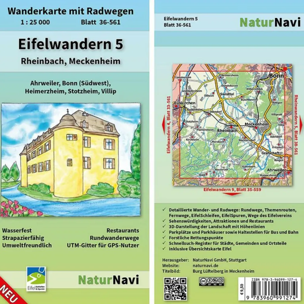 EIFELWANDERN 5 - RHEINBACH, MECKENHEIM 1 : 25 000 - Wanderkarte^ Wanderkarten Und Winterkarten|Wanderkarten Und Winterkarten