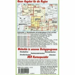 Fahrradkarten|Wanderkarten Und Winterkarten*EISENACH UND UMGEBUNG 1 : 35 000 - Wanderkarte