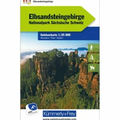 ELBSANDSTEINGEBIRGE NR. 18 OUTDOORKARTE DEUTSCHLAND 1:35 000 - Karte^ Fahrradkarten|Wanderkarten Und Winterkarten