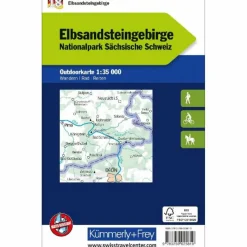 ELBSANDSTEINGEBIRGE NR. 18 OUTDOORKARTE DEUTSCHLAND 1:35 000 - Karte^ Fahrradkarten|Wanderkarten Und Winterkarten