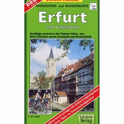 Fahrradkarten|Wanderkarten Und Winterkarten*ERFURT UND UMGEBUNG 1 : 35 000 - Wanderkarte