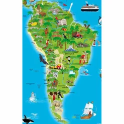 ERLEBNIS ILLUSTRIERTE WELTKARTE PLANOKARTE - Karte^ Wandkarten Und Poster