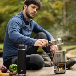 Esbit Campingkocher*SPIRITUS-KOCHSET, 985ML, TOPF AUS EDELSTAHL - Spirituskocher
