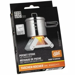 Esbit Campingkocher*TASCHENKOCHER MIT WINDSCHUTZ INKL. 2X27G TROCKENBRENNSTOFFTA