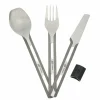 Esbit TITAN BESTECK-SET, 3 TEILIG, MIT SILIKON-MANSCHETTE - Campingbesteck^ Campingtöpfe Und Campinggeschirr