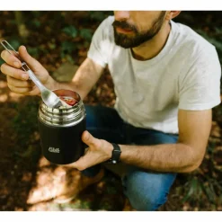 Esbit Campingtöpfe Und Campinggeschirr*TITAN-GABEL/LÖFFEL, KLAPPBAR - Campingbesteck