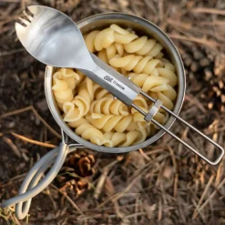 Esbit Campingtöpfe Und Campinggeschirr*TITAN-GABEL/LÖFFEL, KLAPPBAR - Campingbesteck