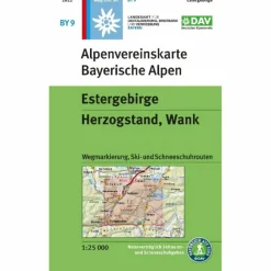ESTERGEBIRGE, HERZOGSTAND, WANK^ Wanderkarten Und Winterkarten|Wanderkarten Und Winterkarten